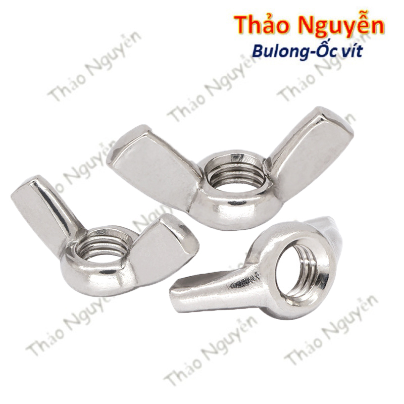 Tán chuồn vặn tay INOX 304 - Đai ốc cánh bướm các loại M3 M4 M5 M6 M8 ...