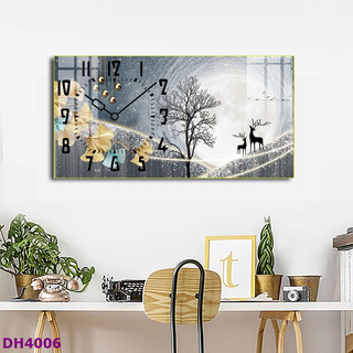 Đồng Hồ Treo Tường Decor Tráng Gương 'MÈO THẦN TÀI,HƯU TÀI LỘC'' in Uv 5D Cao Cấp Phong Cách Hiện Đại