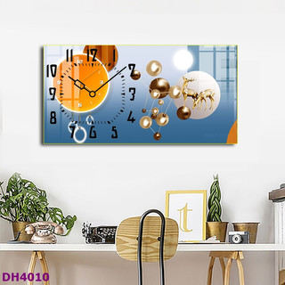 Đồng Hồ Treo Tường Decor Tráng Gương 'MÈO THẦN TÀI,HƯU TÀI LỘC'' in Uv 5D Cao Cấp Phong Cách Hiện Đại