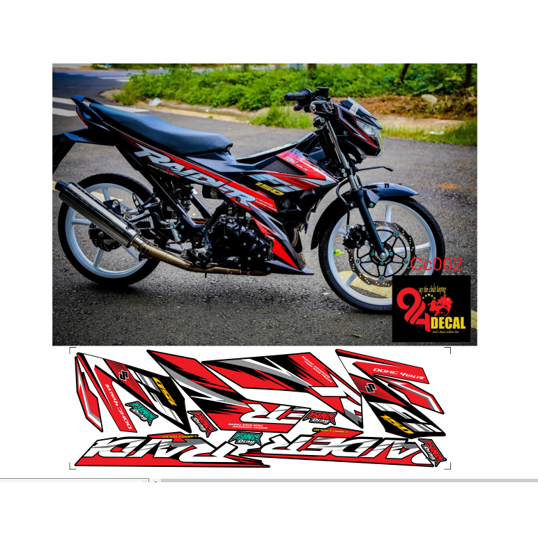 tem rời RAIDER 150C cao cấp