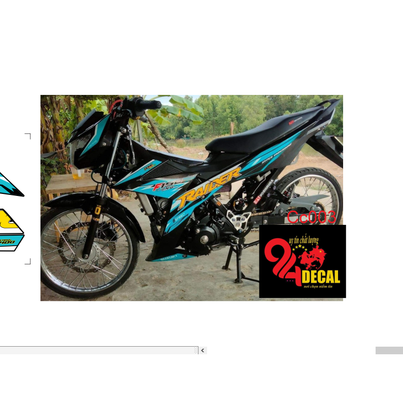 tem rời RAIDER 150C cao cấp