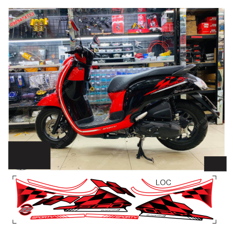 tem rời SCOOPY cao cấp đa dạng màu sắc