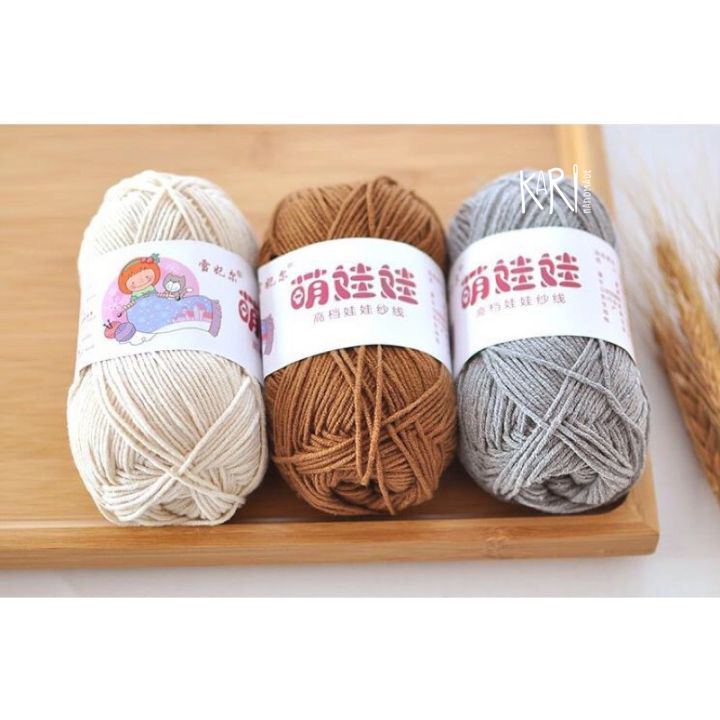 Len Baby Yarn chính hãng loại 1 an toàn không xù 40gr