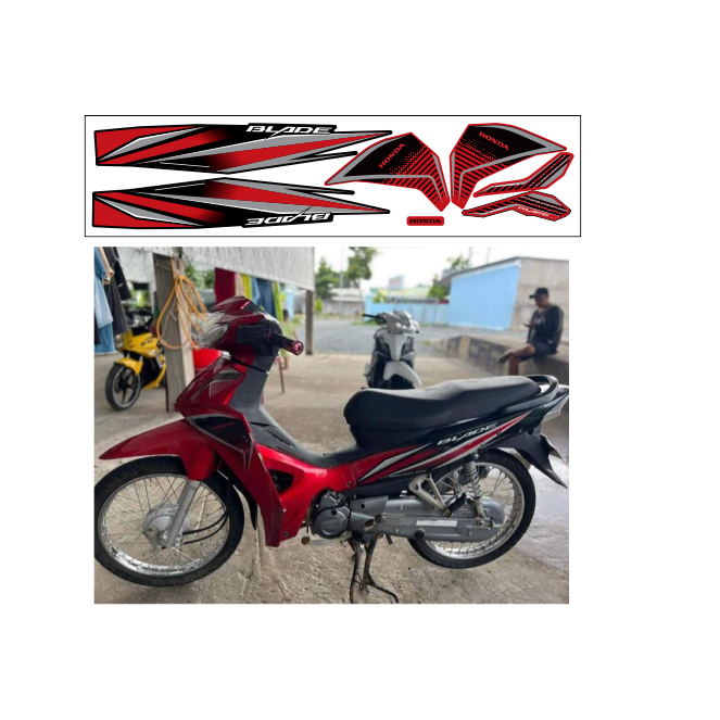 TEM RỜI HONDA BLADE 110C CAO CẤP ĐA DẠNG MÀU SẮC