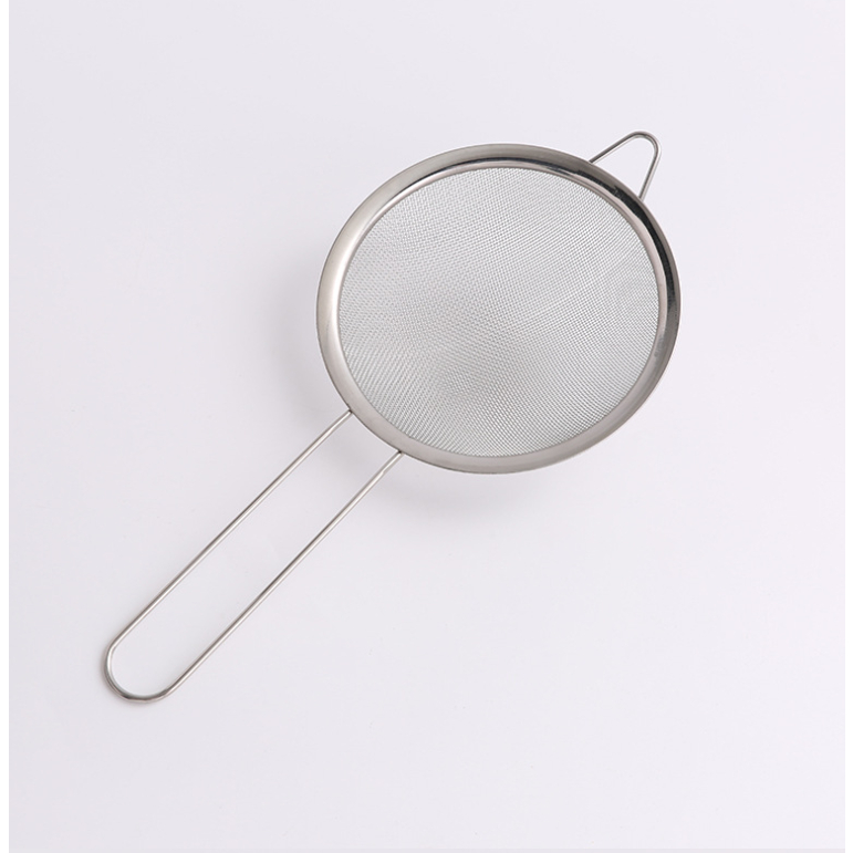 Rây Lưới Lọc Dầu Inox Cạnh Rộng Cán Dài, Rây Sữa Đậu Nành, Rây Bột, Rây ...