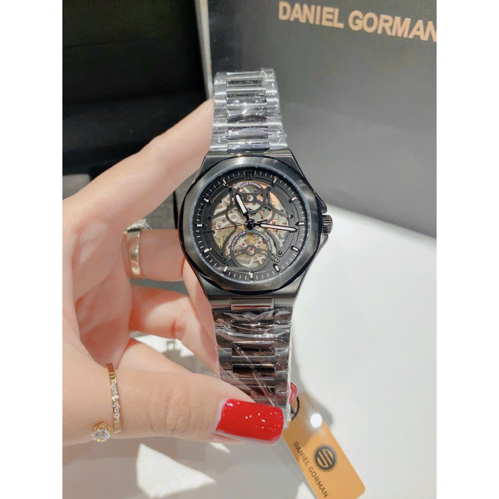 Đồng hồ nam Daniel Gorman Automatic DG8007.HK, Size 44mm, dây thép