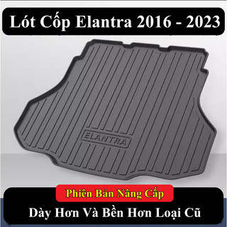 Lót Cốp Hyunhdai Elantra 2016-2023 Chống Mài Mòn Gấp Mép (Hàng Nội Địa Trung)