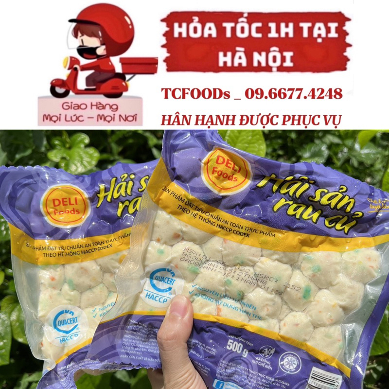 Viên Hải Sản Rau Củ Hiệu Lacusia Gói 500gr ( M25 ) _ Đồ Ăn Vặt Chiên ...
