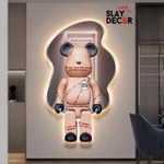 [CHÍNH HÃNG] Đèn Tranh Treo Tường Tráng Gương Uốn Lượn Gấu KAWS, Kích thước lớn, có điều khiển từ xa, KÈM LED, decor — ảnh 2