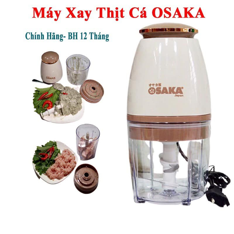 Máy Xay Đa Năng Osaka Nhật Bản - Máy Xay Sinh Tố Thịt Cao Cấp  Lưỡi Dao Lớn Không Gỉ