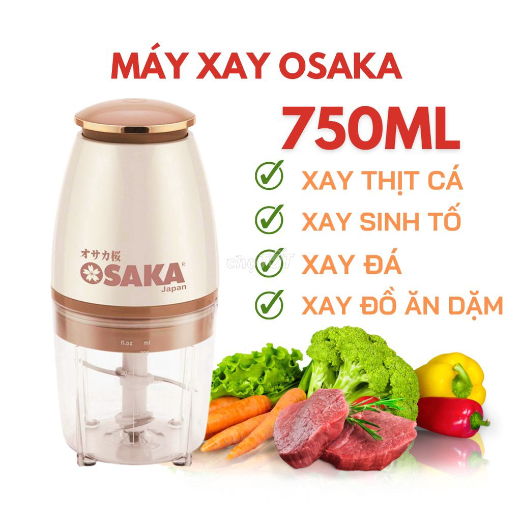 Máy Xay Đa Năng Osaka Nhật Bản - Máy Xay Sinh Tố Thịt Cao Cấp  Lưỡi Dao Lớn Không Gỉ