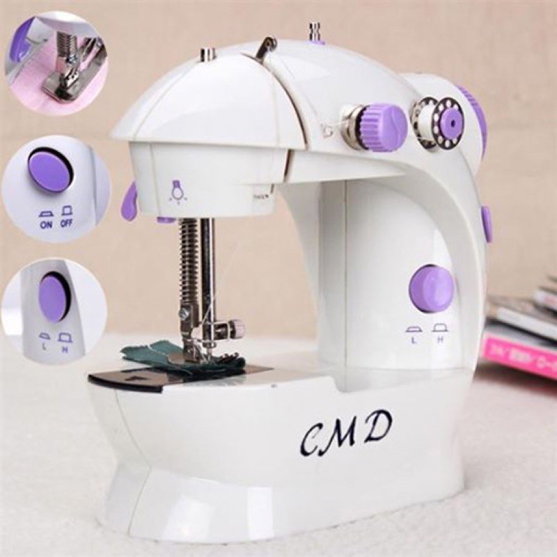 Máy May Mini Để Bàn - Máy Khâu Cầm Tay Mini Gia Đình Siêu Tiện Lợi