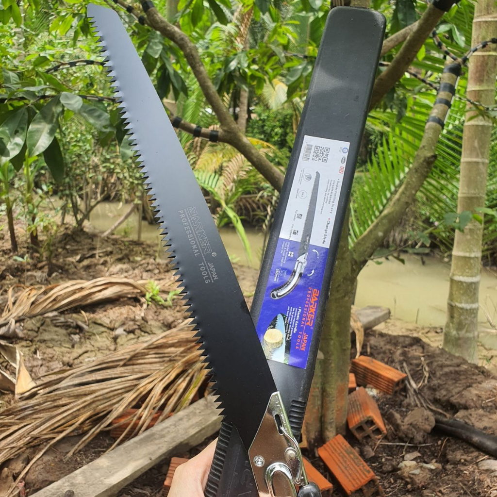 Cưa gỗ Barker Cầm Tay Cưa Cành To Thân Gỗ cao cấp 350mm Made In Taiwan - Dụng Cụ Nông Nghiệp GD Smart