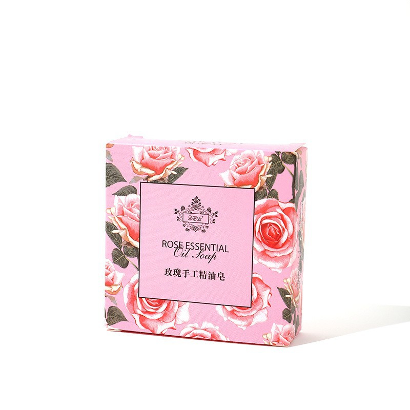 Xà phòng nước hoa hồng, cục xà bông nước hoa PHÁP giữ mùi cơ thể thơm lâu 8h Rose ESSENTIAL 80G