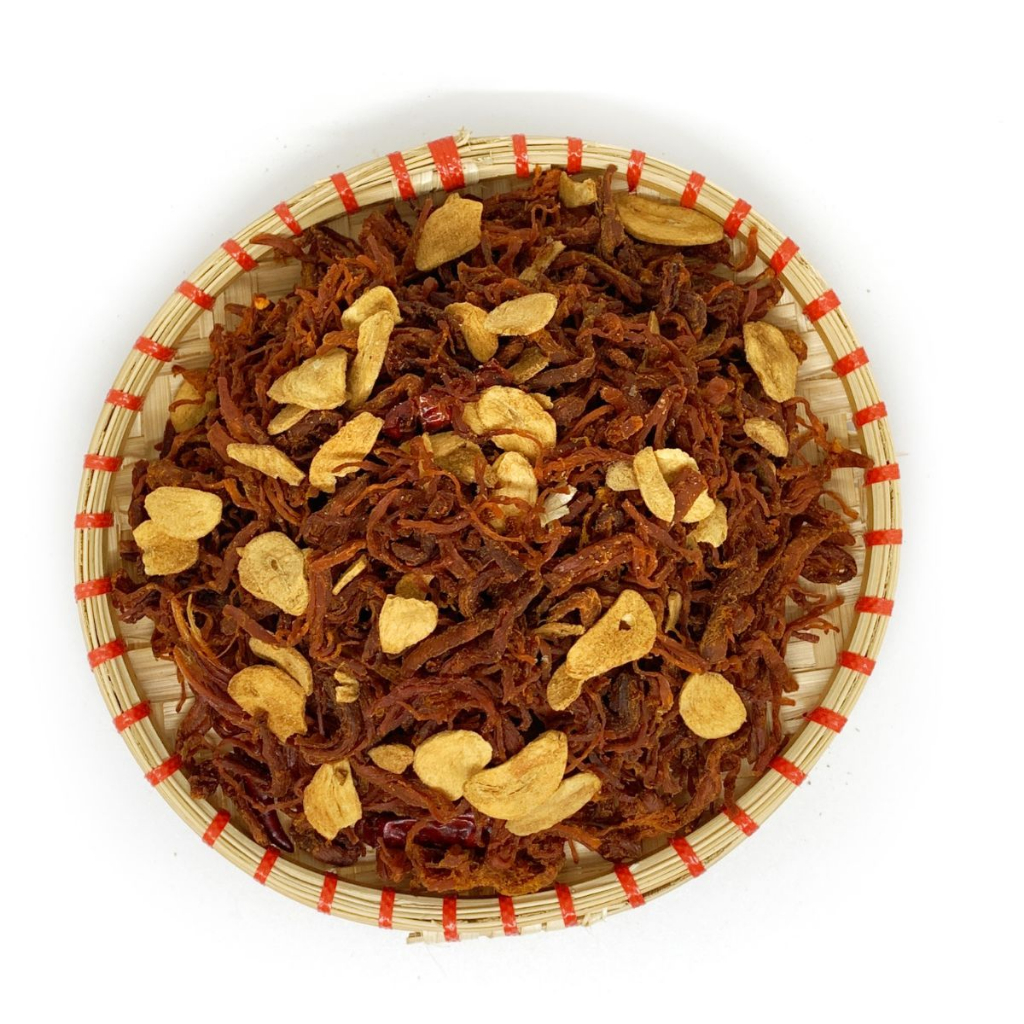 [Hũ 250-1000gr] Khô Heo Cháy Tỏi Giòn Ngon - Đậm Vị Đảm Bảo ATTP VnFood