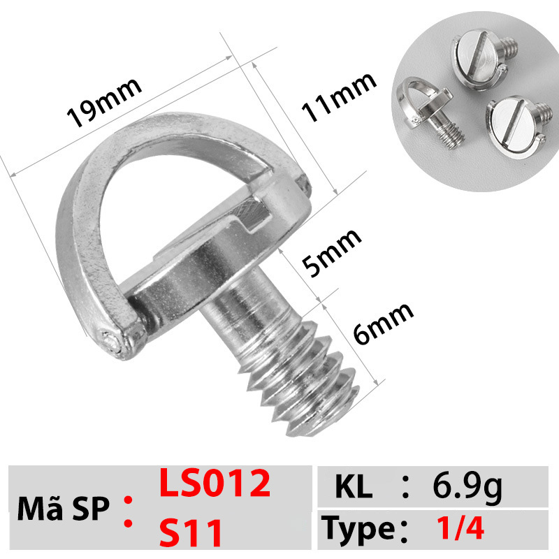 Ốc vít 1/4 lắp cho chân máy ảnh rig cage khung máy ảnh Quick Release ...