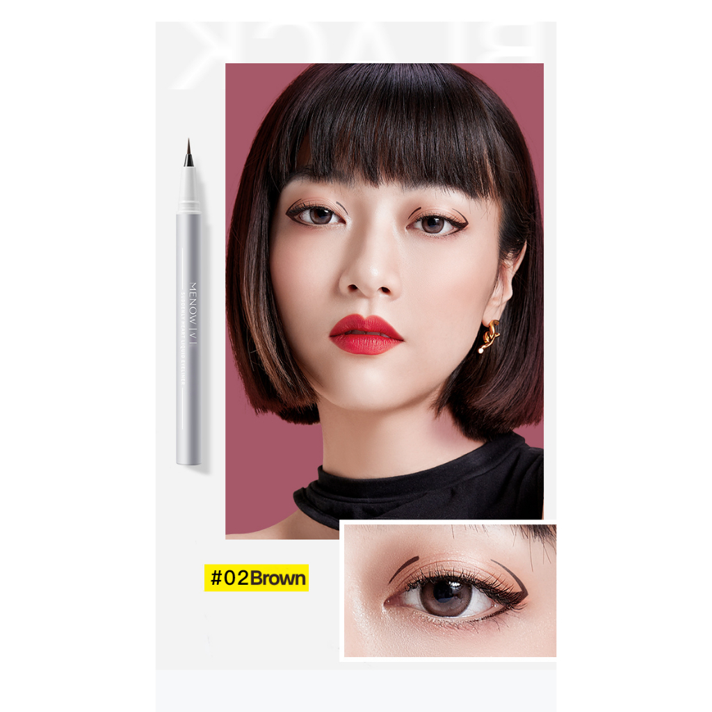 Combo Phấn phủ Rabbit Compact Powder + Bút Kẻ Mắt MENOW SUDDENLY HEART LIQUID EYELINER 0.6ml