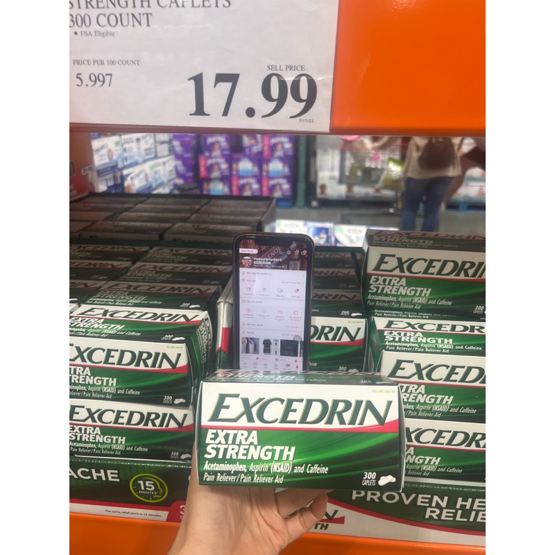 Hộp Excedrin Extra Strength hộp 300 viên Hàng Mỹ | Shopee Việt Nam