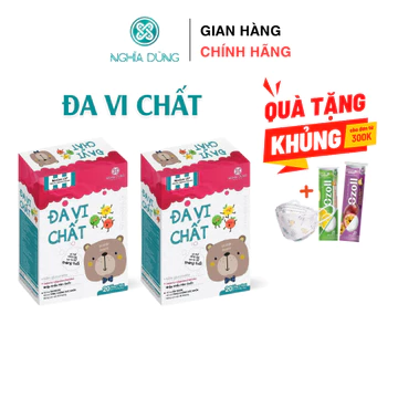 Vitamin tổng hợp cho bé Đa Vi Chất NGHĨA DŨNG (Hộp 20 ống) công thức vàng bổ sung sinh dưỡng toàn diện cho trẻ