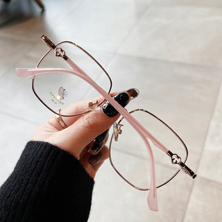 Gọng kính cận nữ nam dáng vuông Unisex chống ánh sáng xanh và tia UV400 cao cấp thay được tròng cận HANASO 197