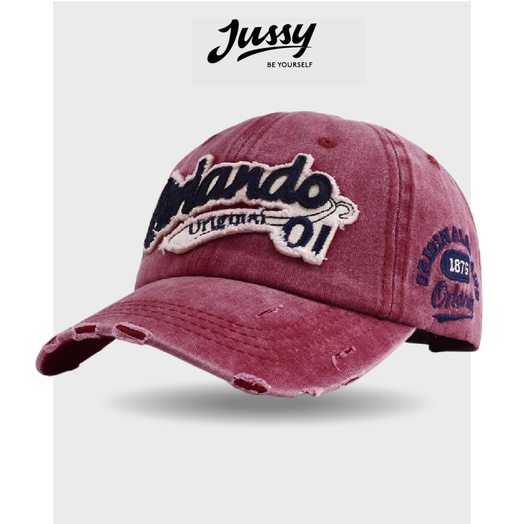 Mũ Lưỡi Trai Y2K Jean Wash ORLANDO Jussy Official Chất Vải Jean Form Mềm Nhiều Màu Hot Có Khóa Điều Chỉnh [HÀNG QC] | BigBuy360 - bigbuy360.vn