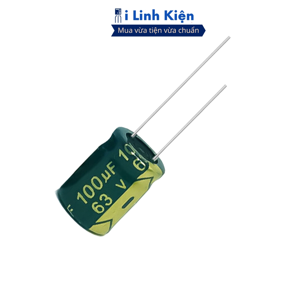 Tụ hóa 63V 100uF (5 tụ) kích thước 8x12mm tần số cao đảm bảo chất lượng ilinhkien.