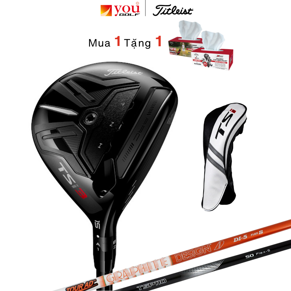 Chính Hãng) Gậy Golf Fairway Wood Titleist TSi3 15 và 18 Cho Nam