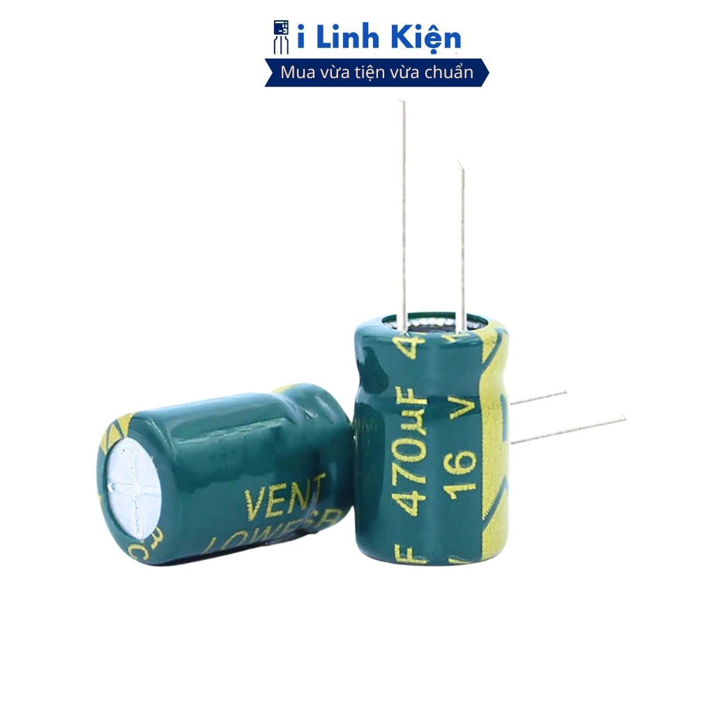 Tụ hóa 470uF 16V (5 tụ) 8x12mm tần số cao chất lượng cao ilinhkien.