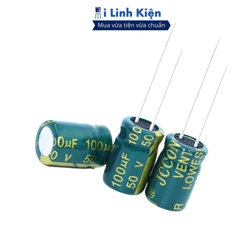 Tụ hóa 50V 1uF-3300uF tần số cao chính hãng đảm bảo chất lượng ilinhkien.