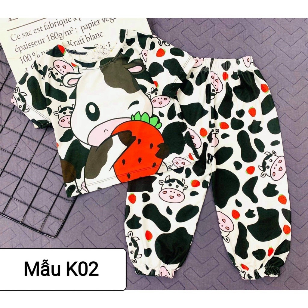Bộ loang cho bé ngắn tay quần dài size 8-20kg