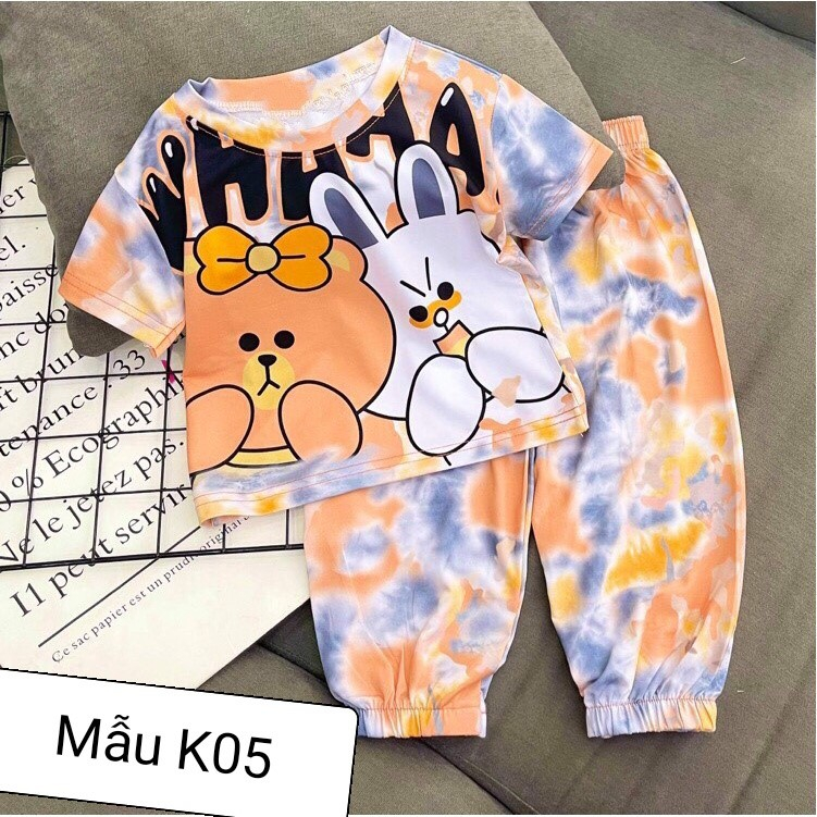 Bộ loang cho bé ngắn tay quần dài size 8-20kg