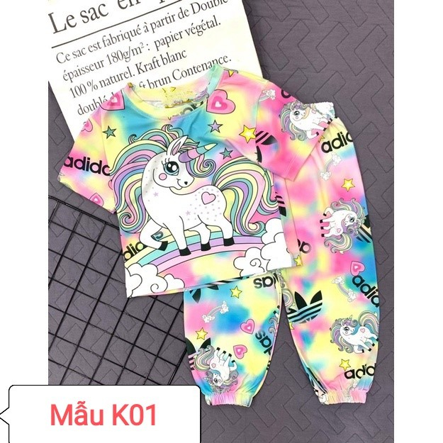 Bộ loang cho bé ngắn tay quần dài size 8-20kg
