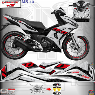 TEM RỜI WINNER V3 - MS 40 - IN DECAL 3 LỚP - KO BAY MÀU