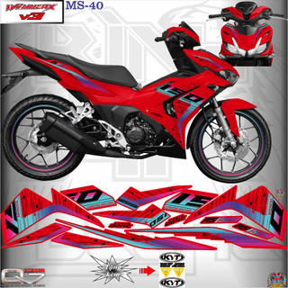 TEM RỜI WINNER V3 - MS 40 - IN DECAL 3 LỚP - KO BAY MÀU