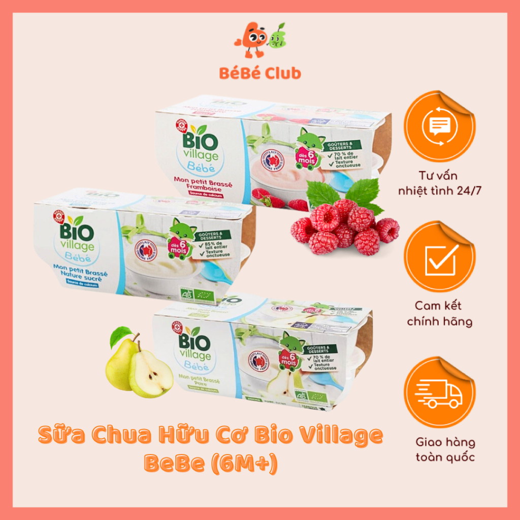 Sữa Chua Hữu Cơ Bio Village BeBe (6M+) | Shopee Việt Nam