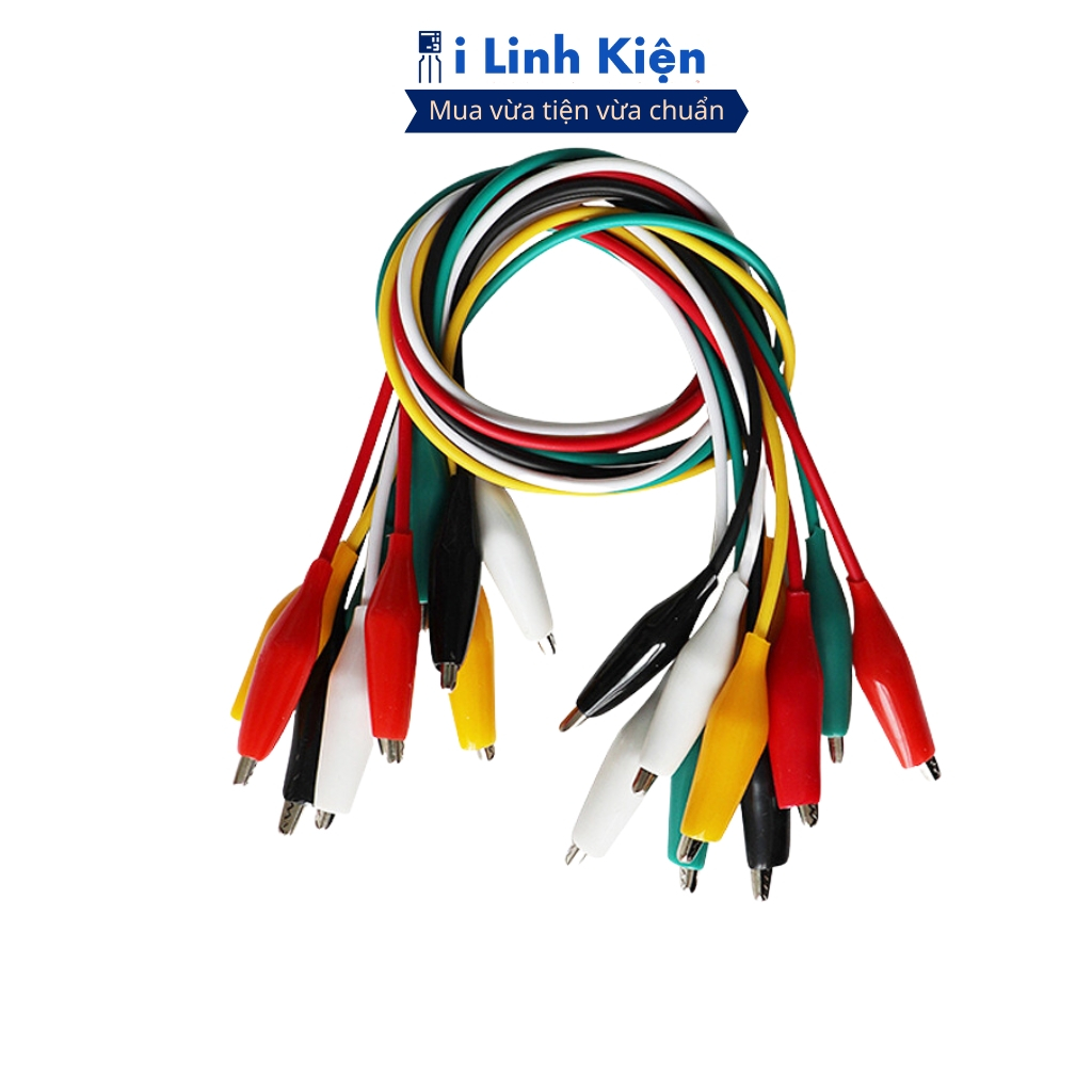 Dây kẹp cá sấu nhỏ 26mm loại tốt dài 50cm đảm bảo chất lượng ilinhkien.