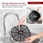 Nồi chiên không dầu 6.5L nhập khẩu Fujihome A6W công suất 1600W, nồi chiên cơ tự ngắt an toàn chống dính cao cấp Teflon — ảnh 8