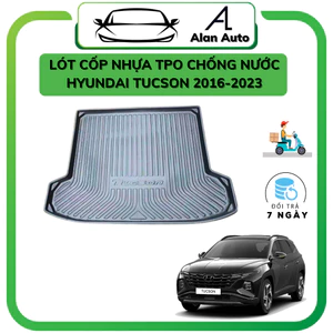 Lót cốp nhựa ô tô Hyundai Tucson 2016-2023,Nhựa TPO dẻo không mùi,chống nước tuyệt đối, vệ sinh dễ dàng