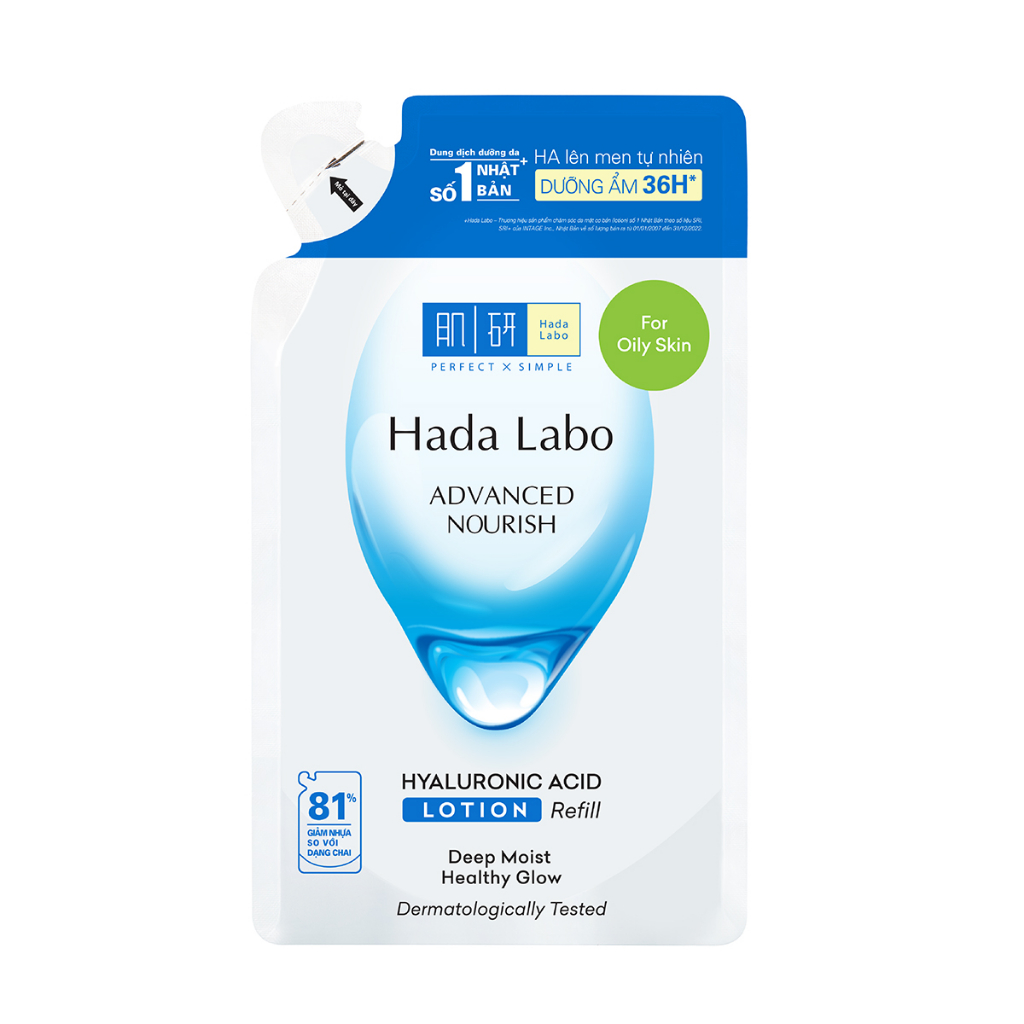 Ảnh Túi refill dung dịch dưỡng ẩm tối ưu Hada Labo Advanced Nourish Lotion dùng cho da dầu 170ml 1