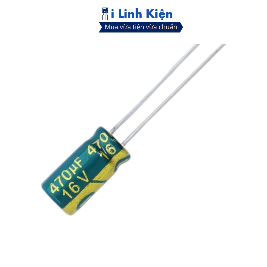 Tụ hóa 16V 470uF (5 tụ) 8x12mm tần số cao ilinhkien