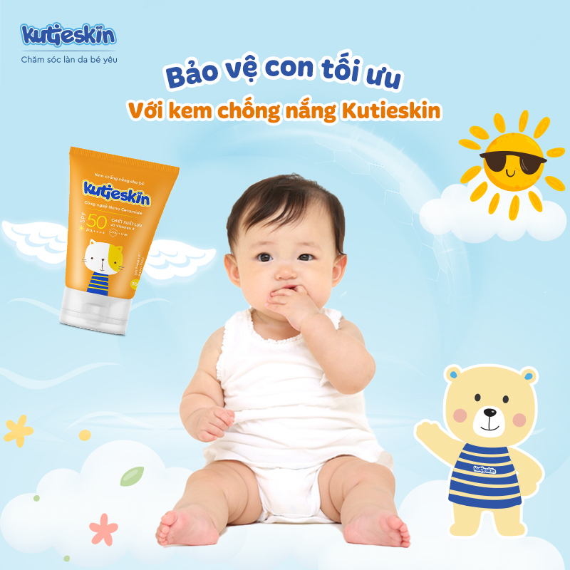 Ảnh Kem chống nắng cho bé Kutieskin 30g - CNK01 3