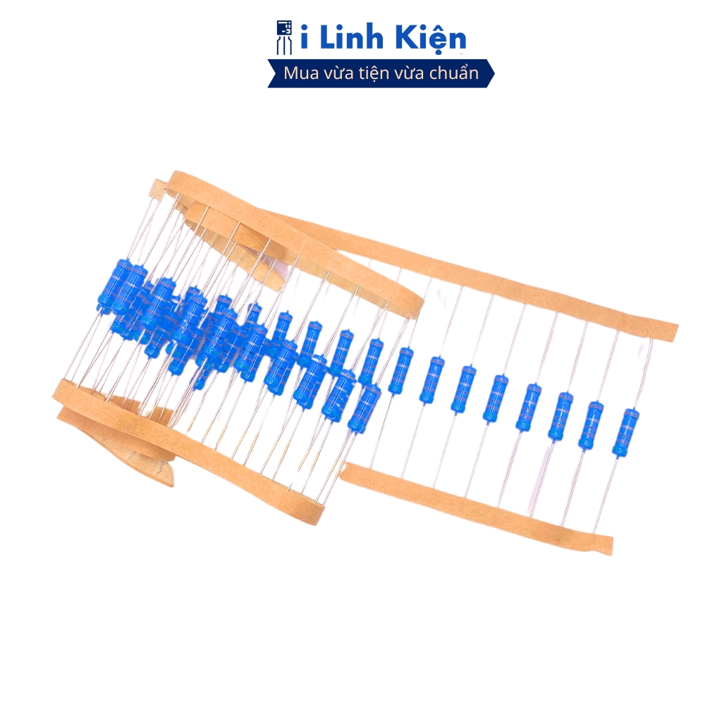 Điện trở vạch 150R-15K 2W 1% chân đồng chính hãng combo 20 con ilinhkien