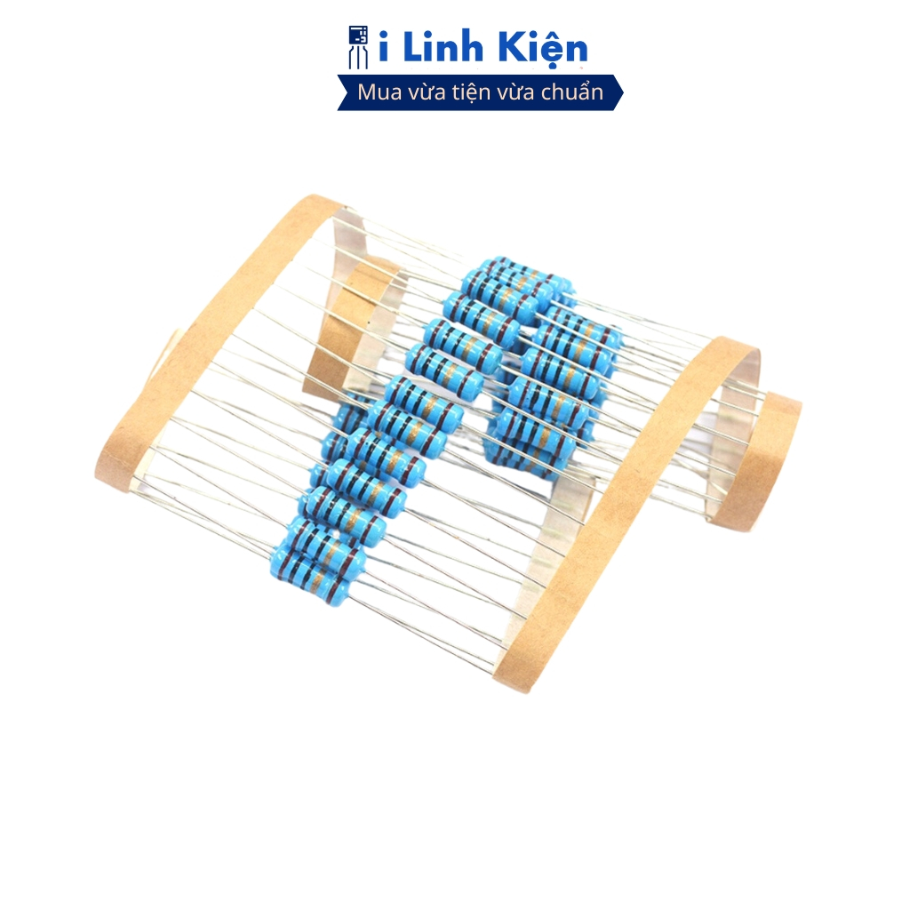 Điện trở vạch 1/4W 270R-33K 1% chân đồng combo 100 con ilinhkien