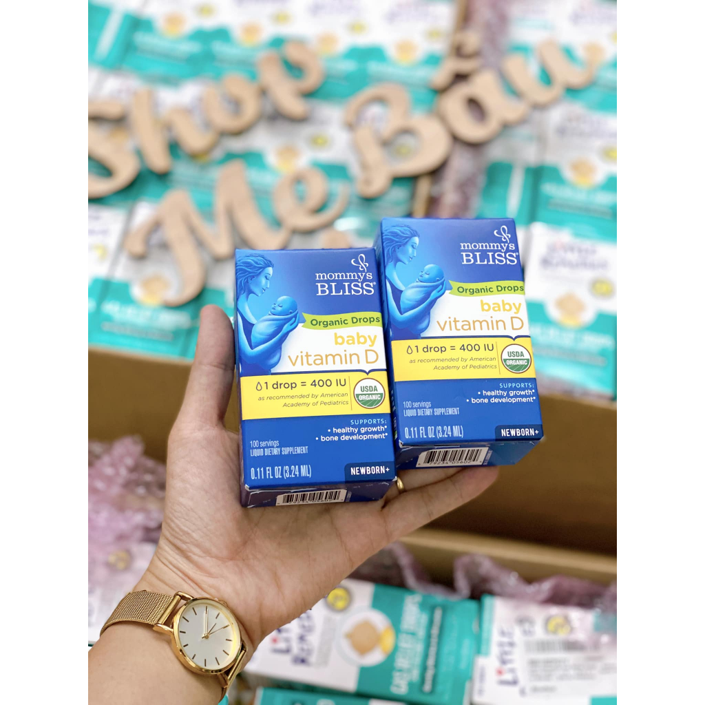 Vitamin D cho bé Organic Drops Mommy's Bliss 3.24ml Shopee Việt Nam