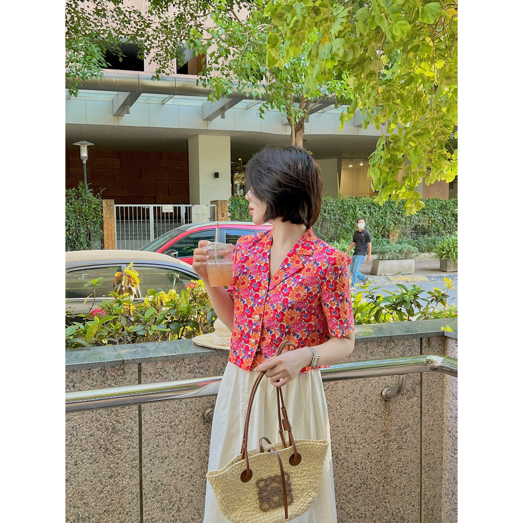 Áo sơ mi nữ cổ vest công sở HAANDESIGN chất liệu linen cao cấp, sợi vải cao cấp mềm mịn (SM11)