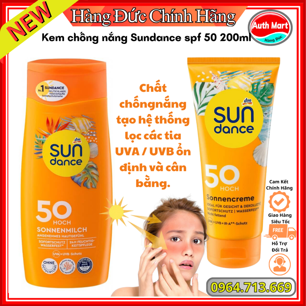 Kem Chống Nắng Sundance Spf 50 200ml Shopee Việt Nam