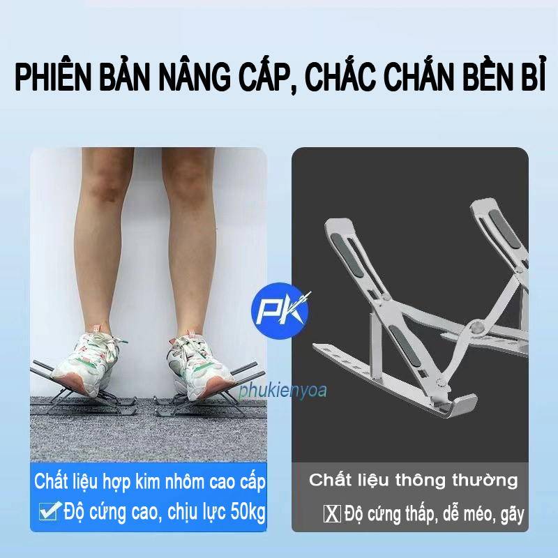 Giá đỡ laptop, macbook, ipad giúp tản nhiệt máy tính và điểu chỉnh tư thế ngồi