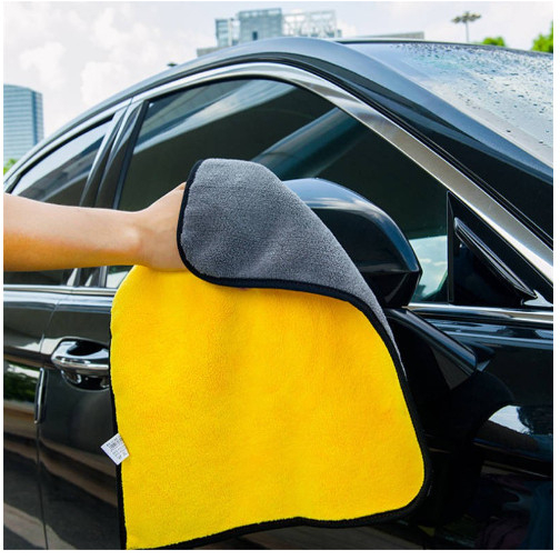 Khăn Lau Xe 2 Mặt 30x30cm Cực Dày Không Đổ Lông Chuyên Dụng Cho Ô Tô Xe Hơi