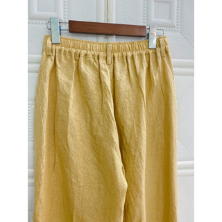 JUNE LINEN. Quần dài ống suông LINEN PHÁP. Chất vải xịn nhất của Linen. Lưng cao.