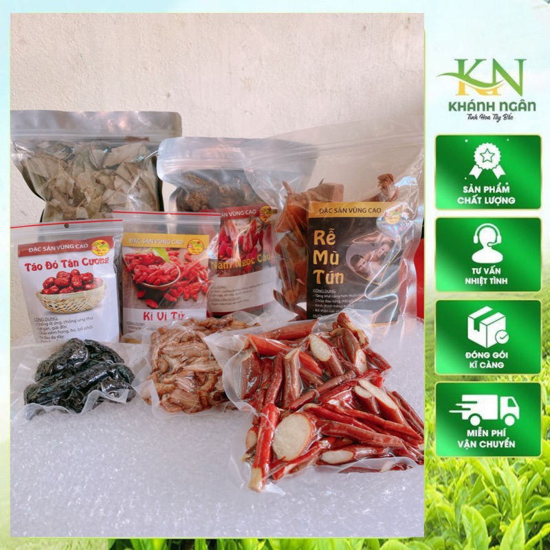 Combo 2kg Gồm 7 Vị Bổ Thann (Nhục Thung Dung, Ba Kích, Sâm Cau, Ngọc Cẩu, Kỳ Tử, Dâm Dương Hoắc)